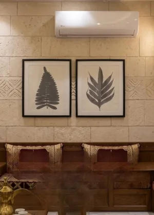 طقم لوحات جدارية نباتية بتصميم بسيط (قطعتين)